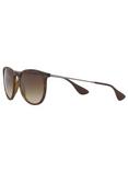 Ray-Ban RB4171 Women's Erica Sunglasses, Havana/Brown Gradient