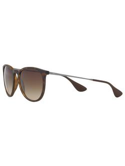 Ray-Ban RB4171 Women's Erica Sunglasses, Havana/Brown Gradient, Havana
