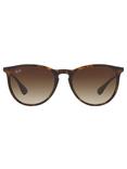 Ray-Ban RB4171 Women's Erica Sunglasses, Havana/Brown Gradient