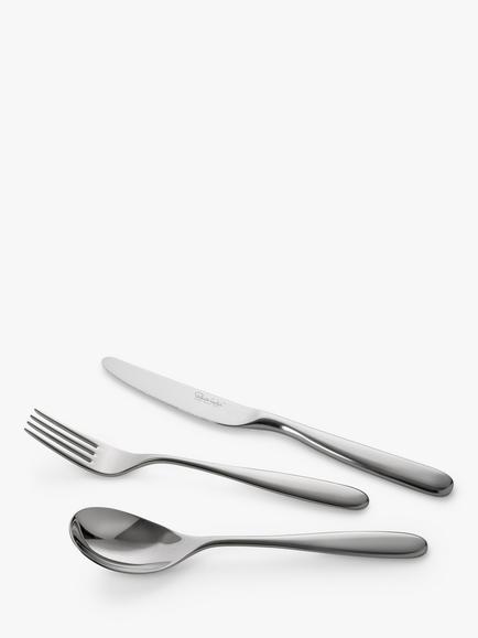 Robert Welch Stanton Bright Stainless Steel Cutlery Set, 24 Piece/6 Place Settings - view 2, Stainless Steel