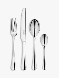 Robert Welch Radford Bright Cutlery Set, 24 Piece/6 Place Settings, Stainless Steel