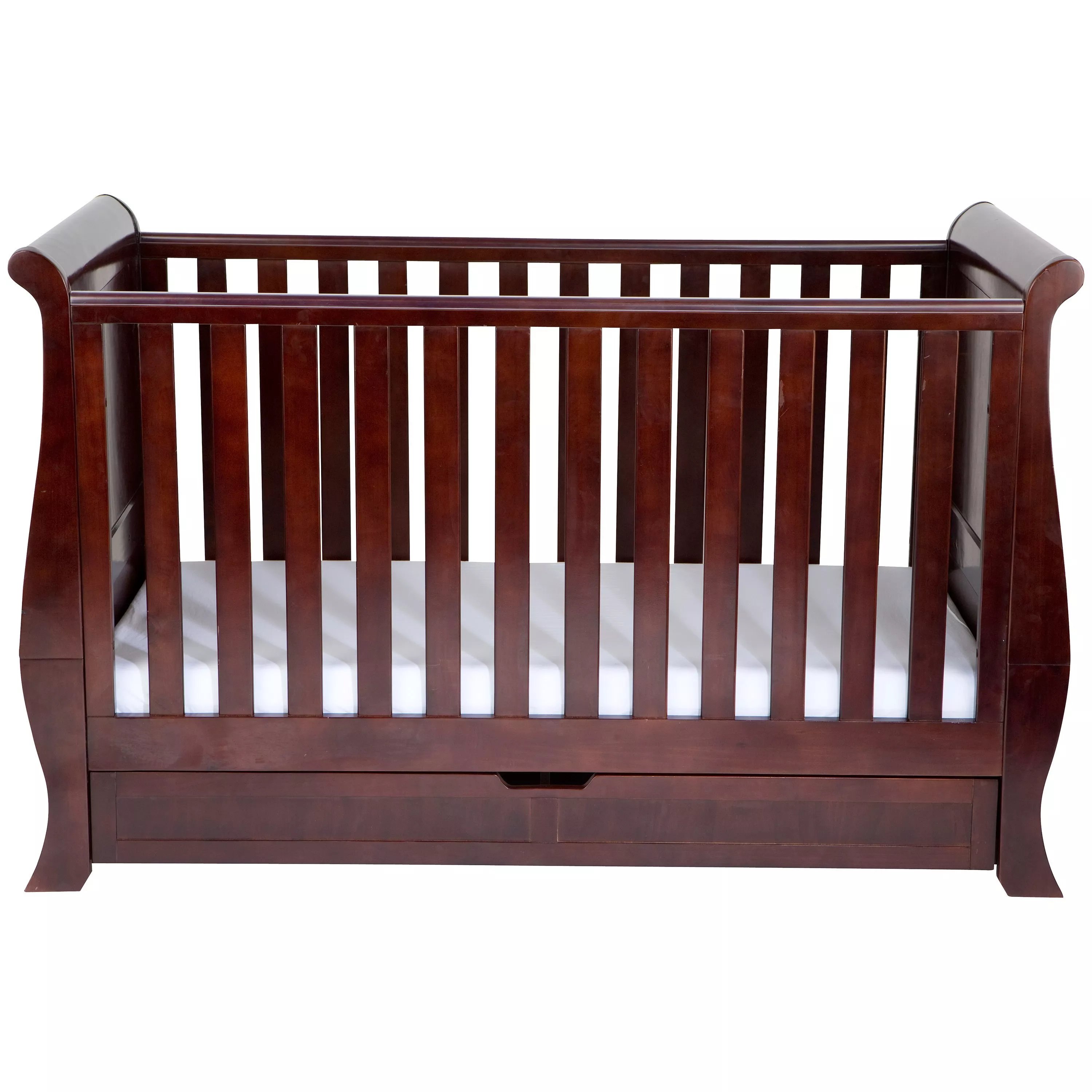 Silver Cross Dorchester Cot Bed Dark Cherry