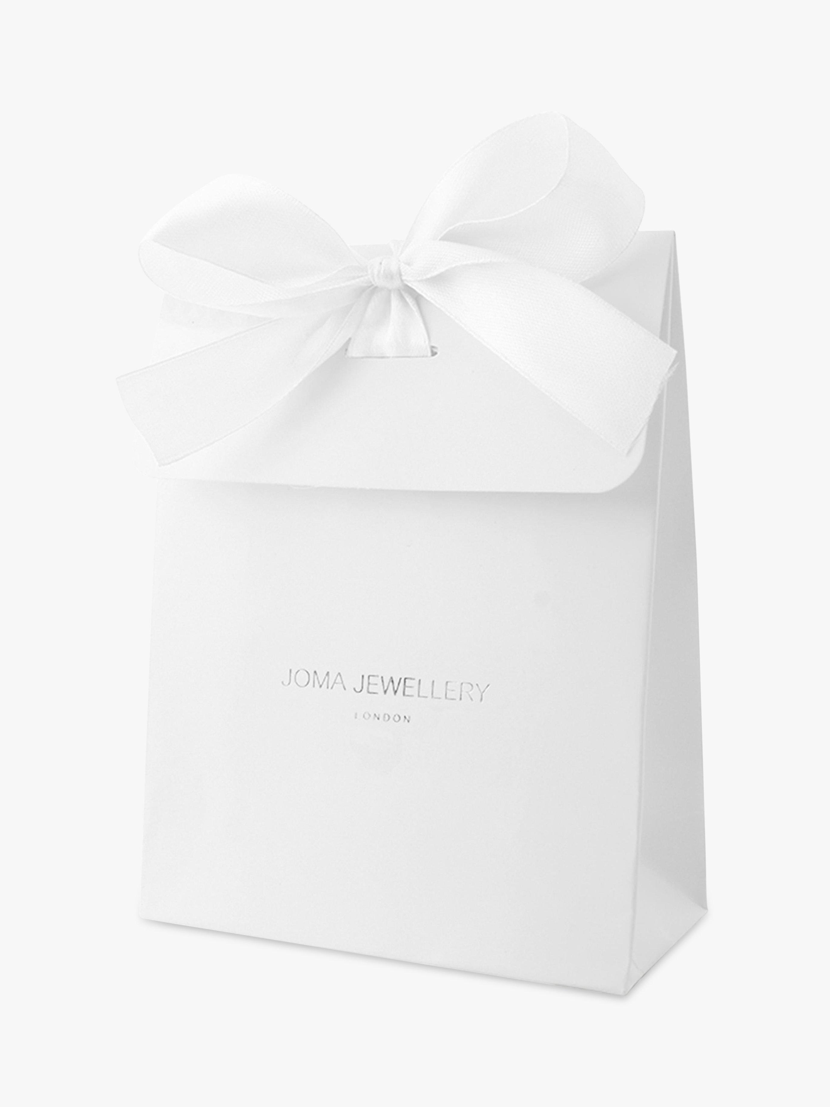 Joma Jewellery Lila Silver Heart Outline Triple Bangle