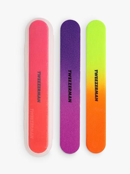 Tweezerman Neon Hot Filemates, Pack of 3, 