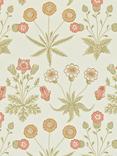 Morris & Co. Bird Daisy Wallpaper, Pink, 212560