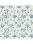 Morris & Co. Bird Daisy Wallpaper, Blue, 212561