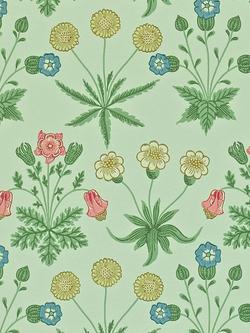 Morris & Co. Bird Daisy Wallpaper, Green, 212559
