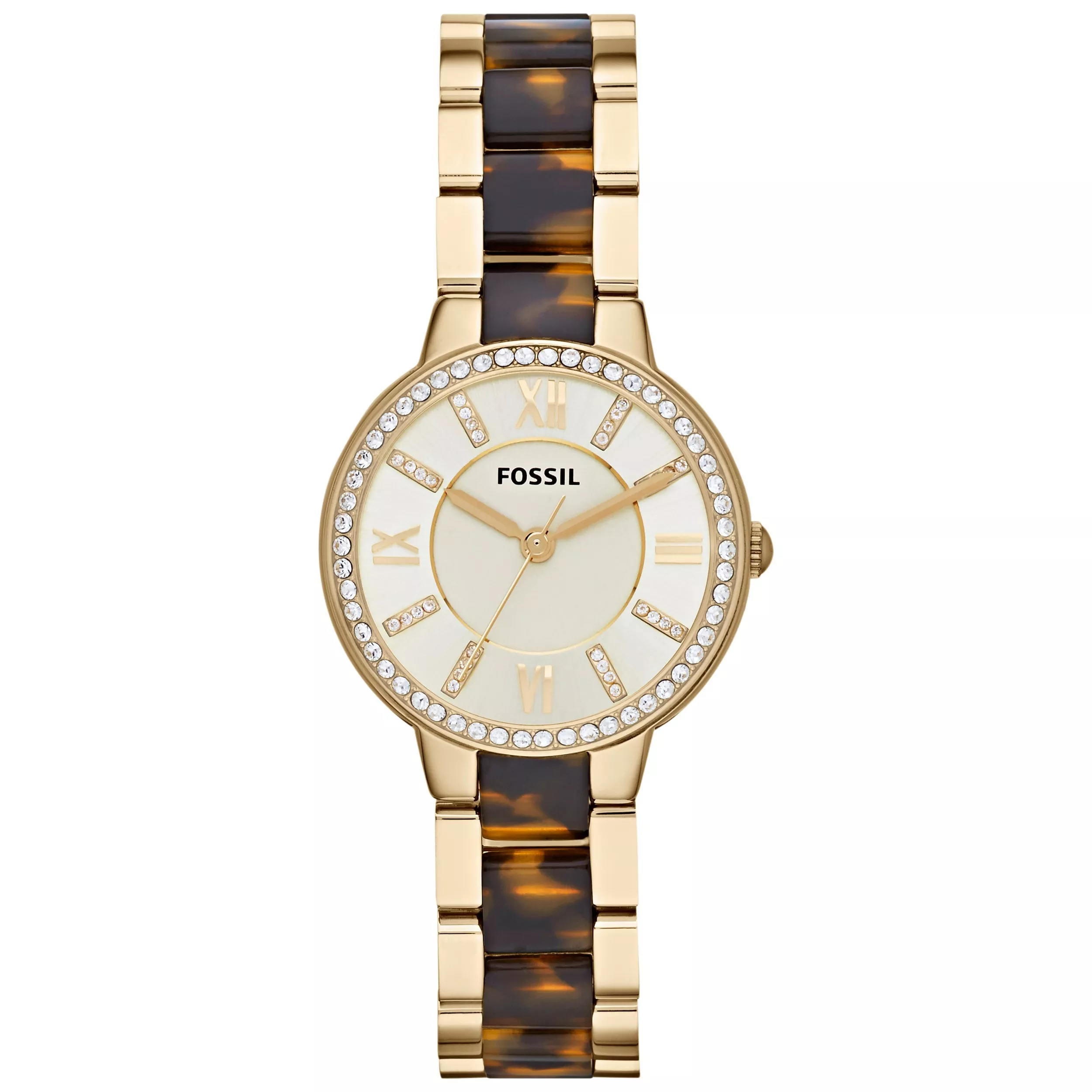 Tortoise shell fossil watch sale