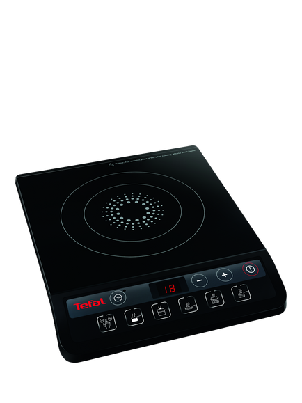 Tefal IH201840 Everyday Portable Induction Hob, Black, Black