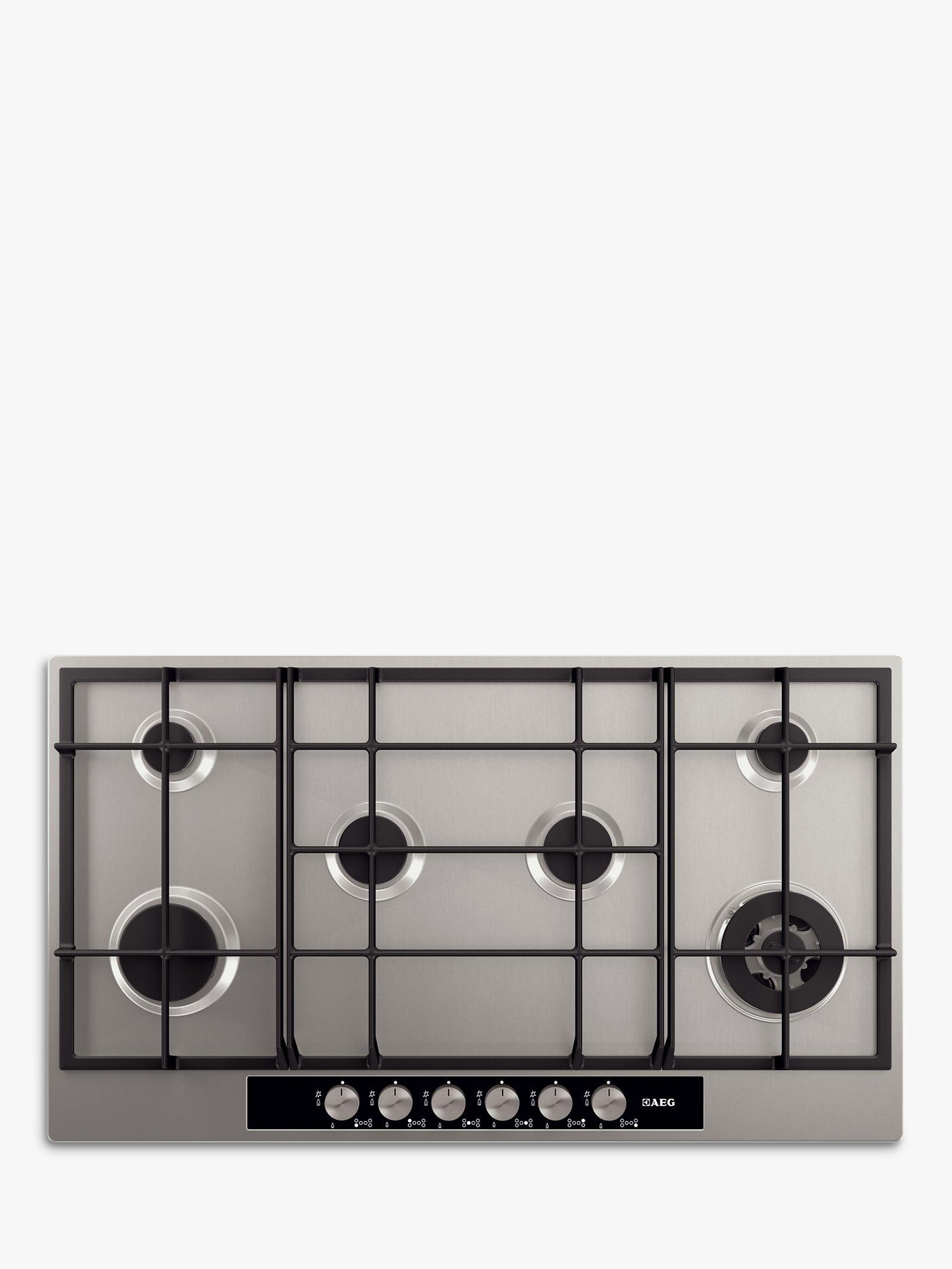 AEG HG956440SM Gas Hob, Stainless Steel
