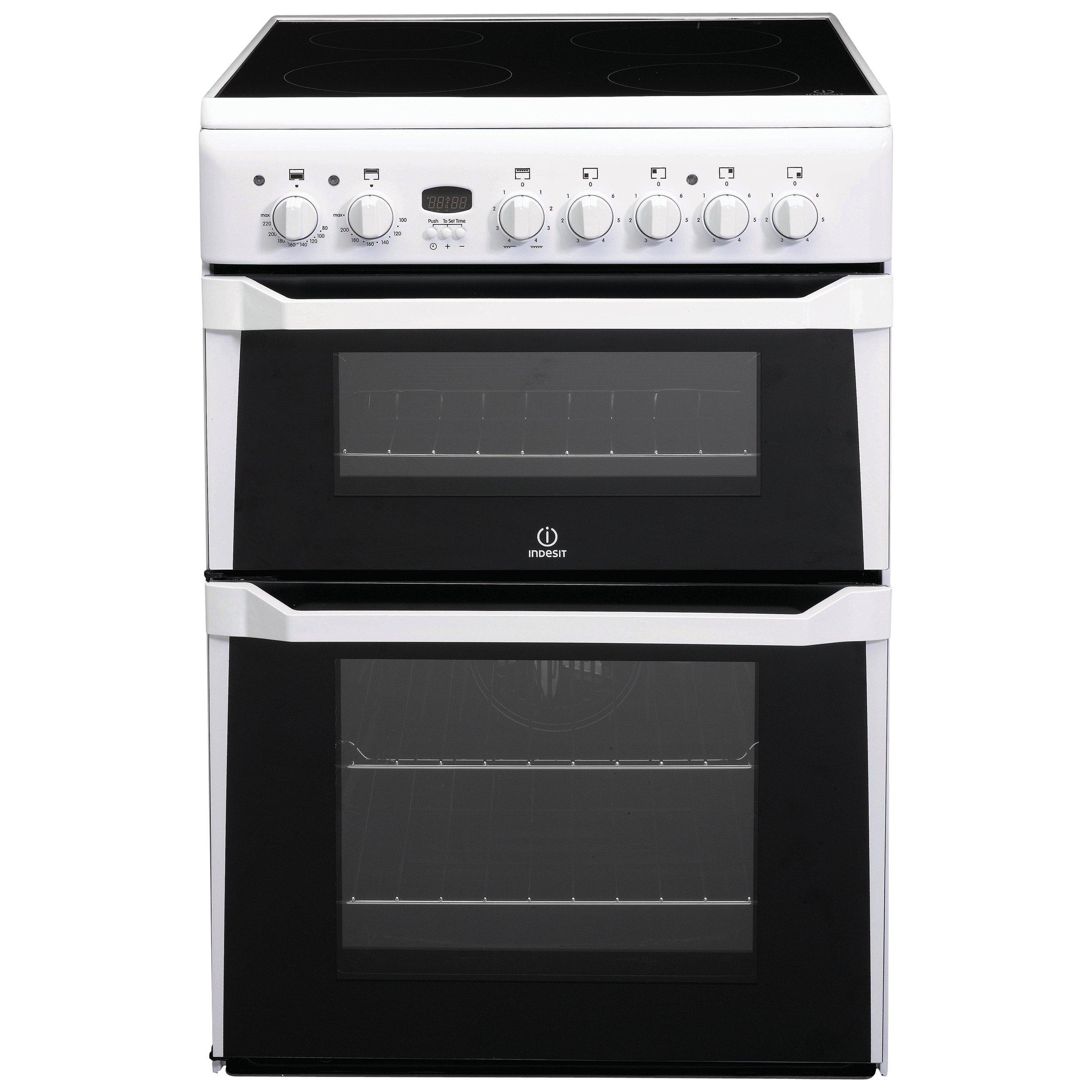 Indesit ID60C2WS Electric Cooker, White