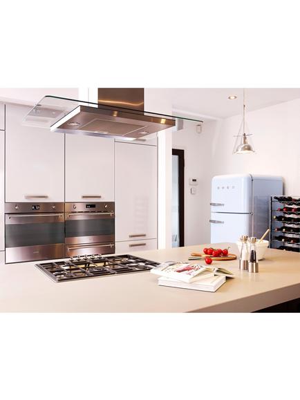 Smeg PGF75-4 Gas Hob, Stainless Steel - view 2, Stainless Steel