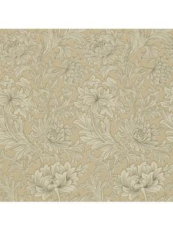Morris & Co. Chrysanthemum Toile Wallpaper, Grape / Bronze, Dmcw210416