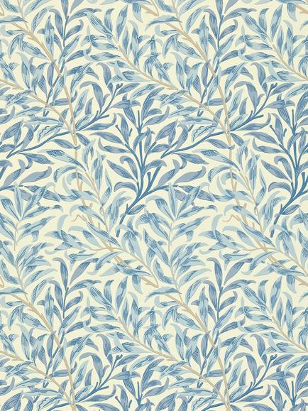 Morris & Co. Willow Boughs Wallpaper, Blue, Dmcw210491