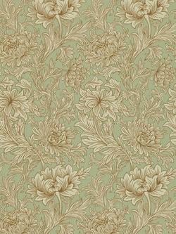 Morris & Co. Chrysanthemum Toile Wallpaper, Ivory / Gold, Dmcw210417