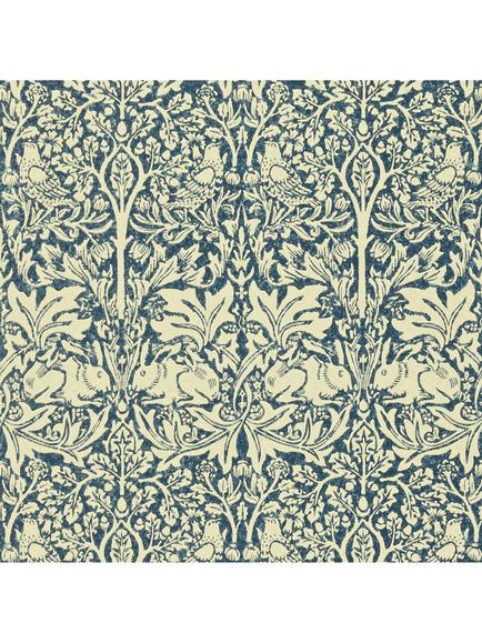 Morris & Co. Brer Rabbit Wallpaper, Indigo / Vellum, Dmcw210411