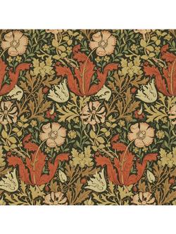 Morris & Co. Bird Compton Wallpaper, Brown