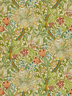 Morris & Co. Golden Lily Wallpaper, Pale Biscuit, Dmcw210431