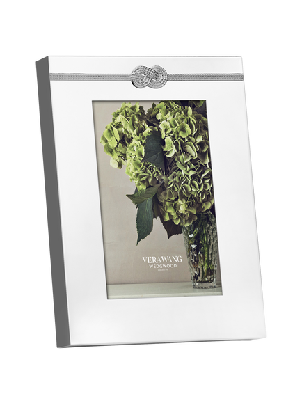 Vera Wang Infinity Photo Frame, 4 x 6" (10 x 15cm), Silver, Silver
