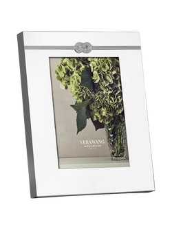 Vera Wang Infinity Photo Frame, 5 x 7" (13 x 18cm), Silver