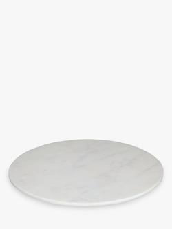 John Lewis Marble Cheeseboard, White, White
