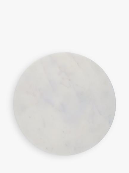 John Lewis Marble Cheeseboard, White - view 2, White