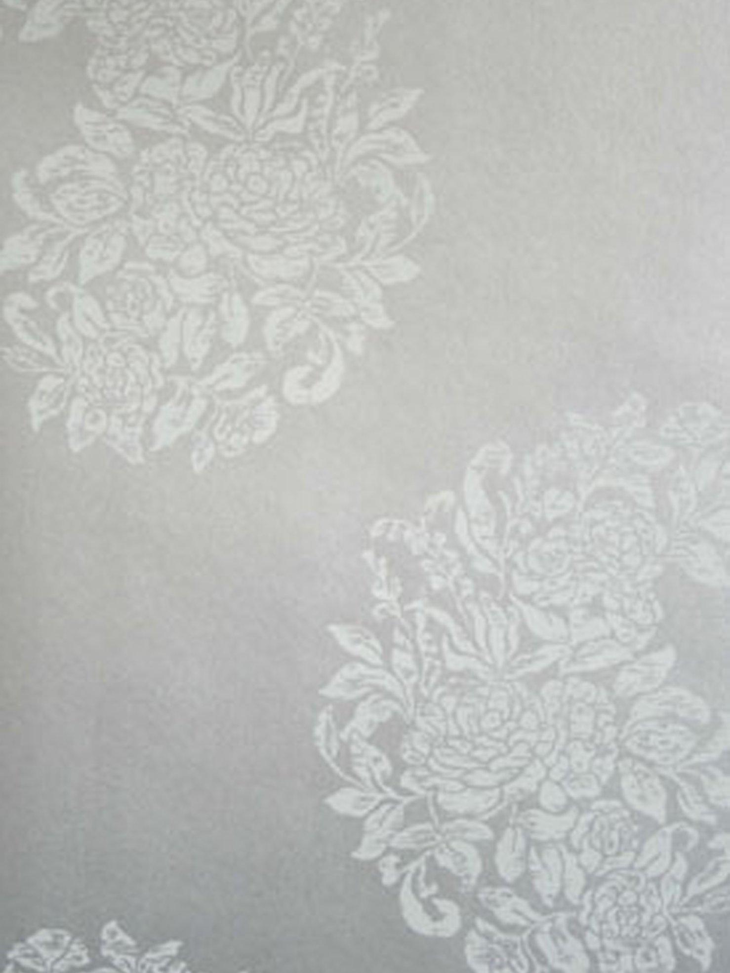 Osborne & Little Soubise Wallpaper, Silver, W6010-01