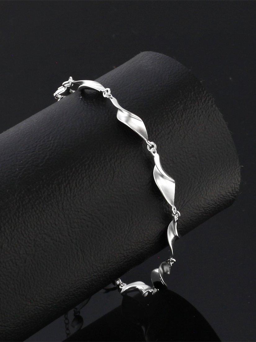 Product image 4 of 6, which shows Nina B Sterling Silver Swirls Bracelet