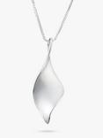 Nina B Sterling Silver Satin Finish Swirl Pendant