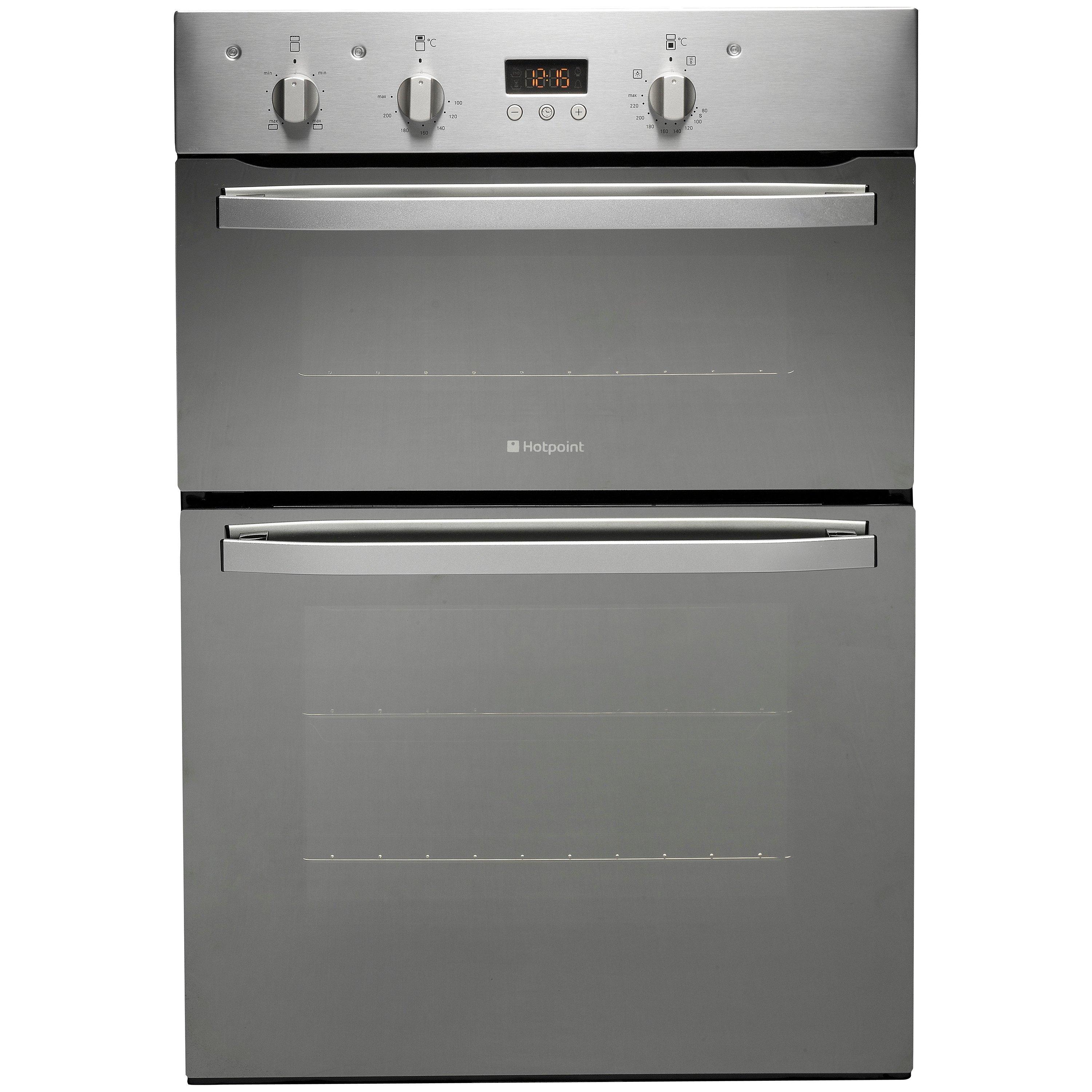 Hotpoint DHS53XS Double Electric Oven, Stainless Steel