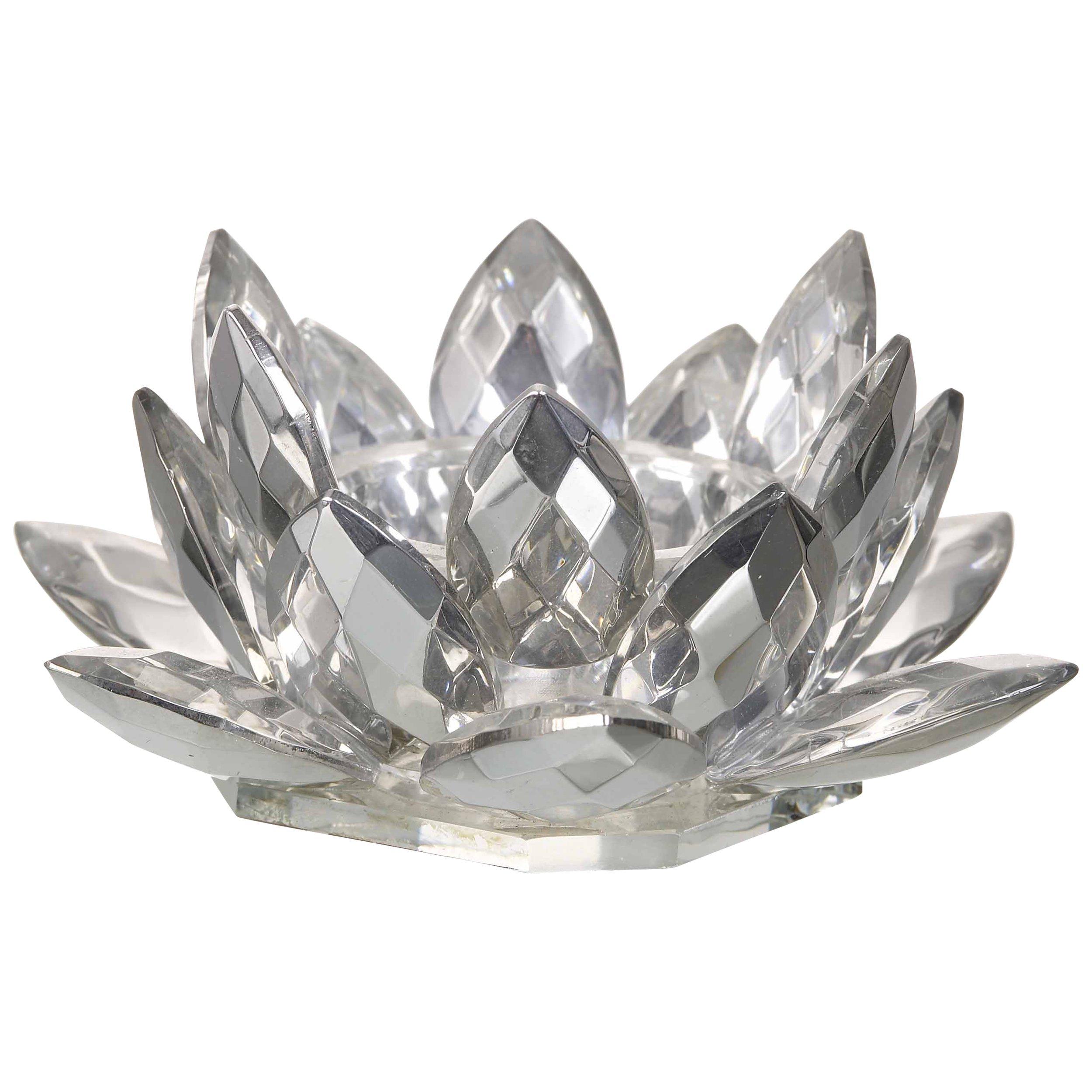 Parlane Crystal Lotus Tealight Holder, Large