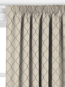John Lewis Ellewood Knot Made to Measure Curtains or Roman Blind, Denim - view 2, Denim