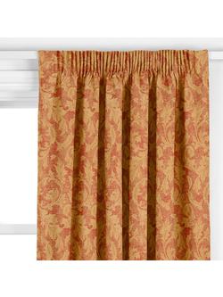 John Lewis Romance Made to Measure Curtains or Roman Blind, Red - view 2, Red