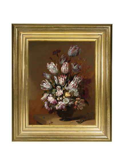 Brookpace Lascelles Rijksmuseum, Hans Bollongier 'Still Life with Flowers' Framed Canvas Print, 34 x 29cm, Multi