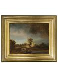 Brookpace Lascelles Rijksmuseum, Rembrandt van Rijn 'The Stone Bridge' Framed Canvas Print, 29 x 34cm
