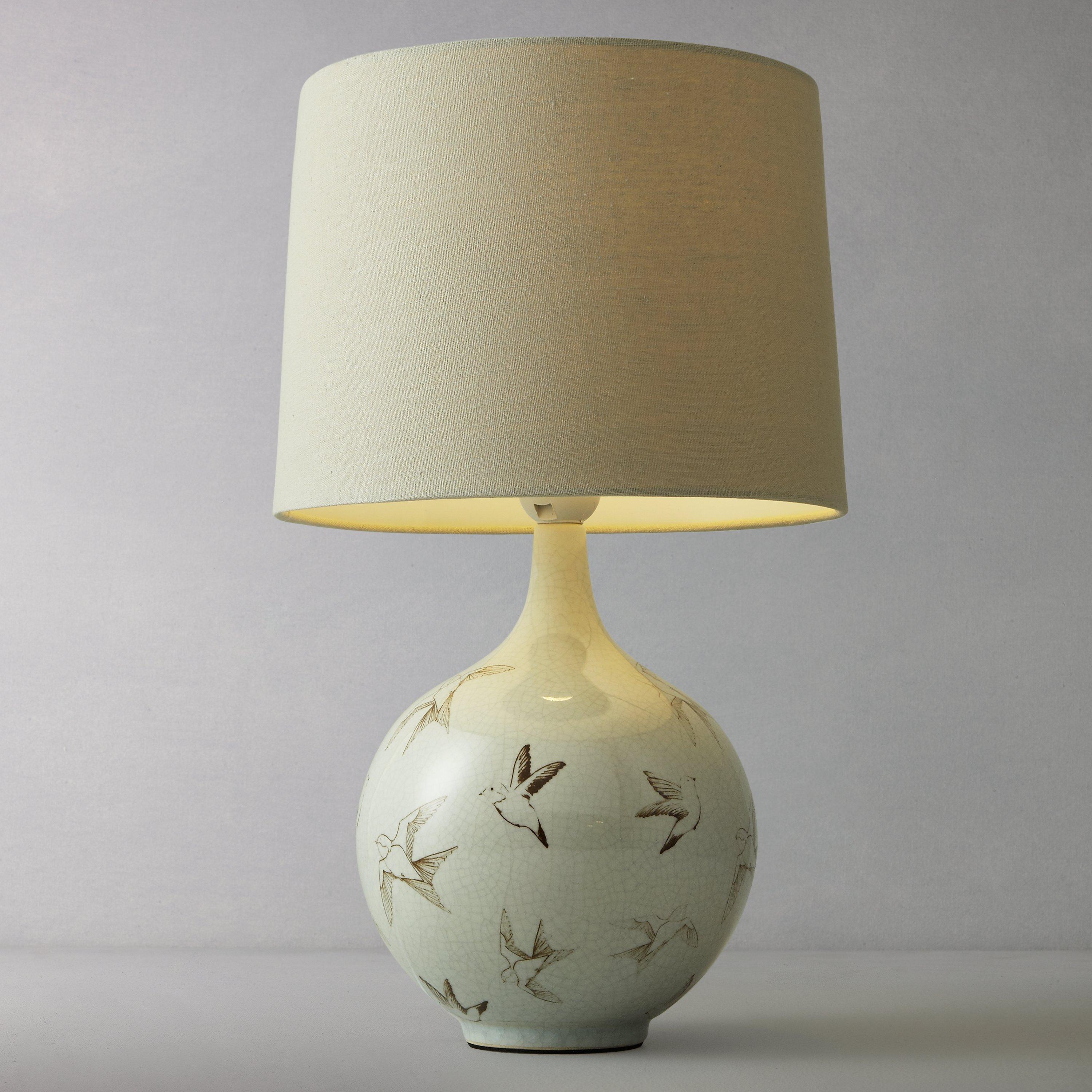 John Lewis & Partners Passerine Bird Ceramic Table Lamp