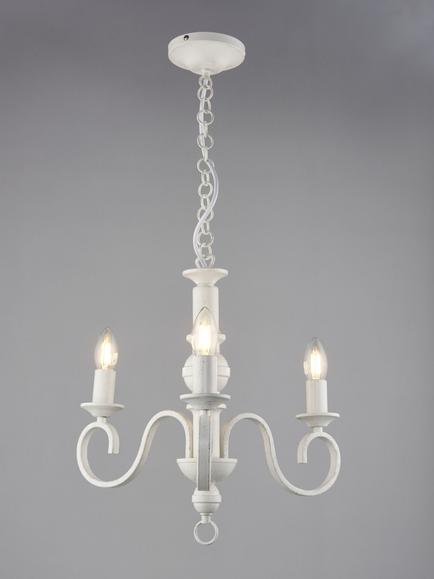 John Lewis Carlita 3 Arm Ceiling Light, White, White