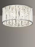 John Lewis Emilia Crystal Drum Flush Ceiling Light