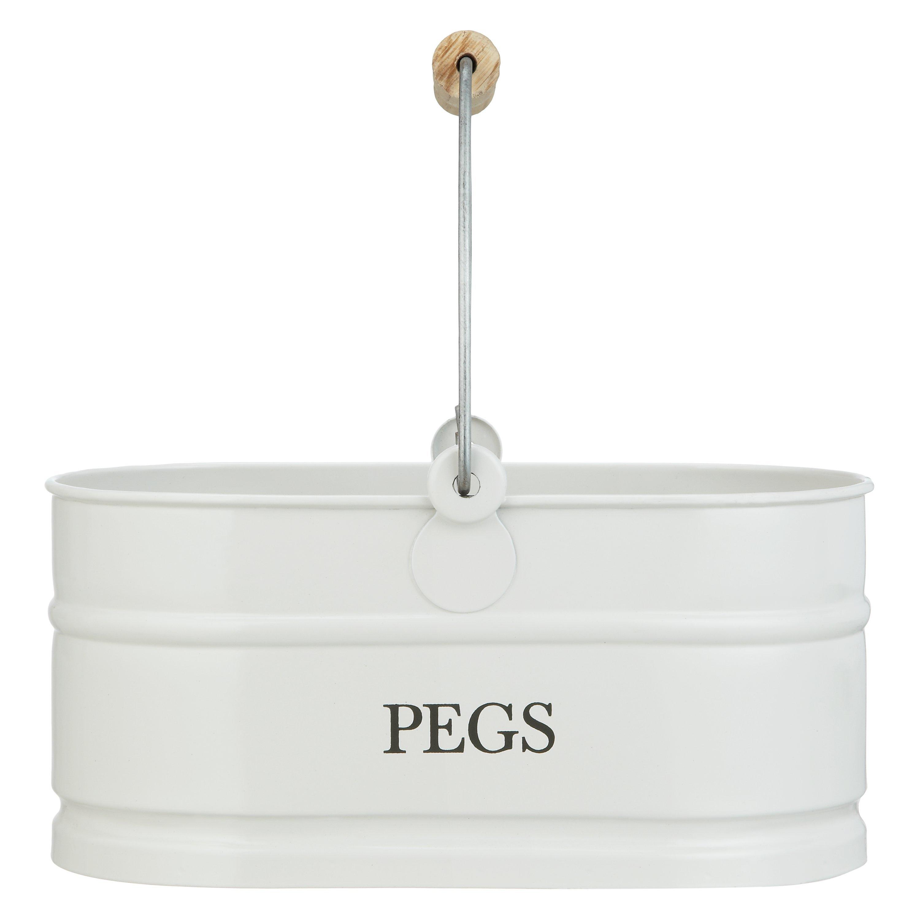 Garden Trading Peg Bucket, Chalk
