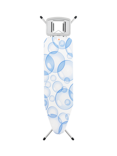 Brabantia PerfectFlow Ironing Board with Solid Steam Iron Rest, L124 x W38cm