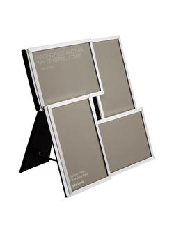 John Lewis Daya Multi-aperture Photo Frame, 4 Photo, 4 x 6" (10 x 15cm) - view 2, Silver