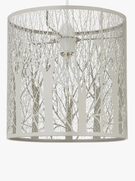 John Lewis Devon Easy-to-Fit Small Ceiling Shade - view 2, Taupe