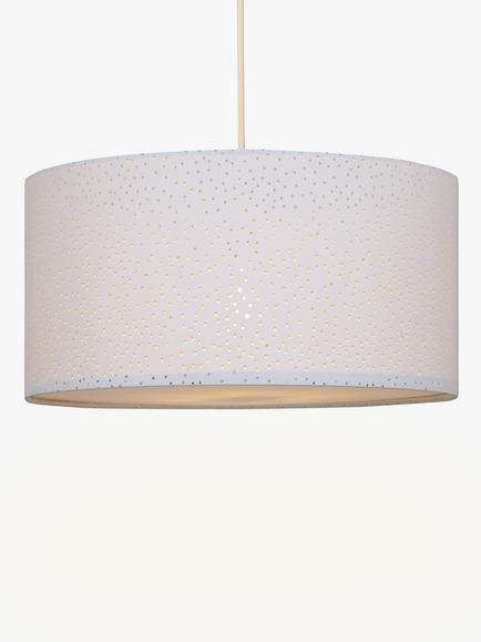 John Lewis Alice Starry Sky Easy-to-Fit Ceiling Shade - view 2, White
