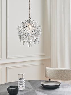 John Lewis Baroque Easy-to-Fit Ceiling Shade, Blue - view 2, Blue