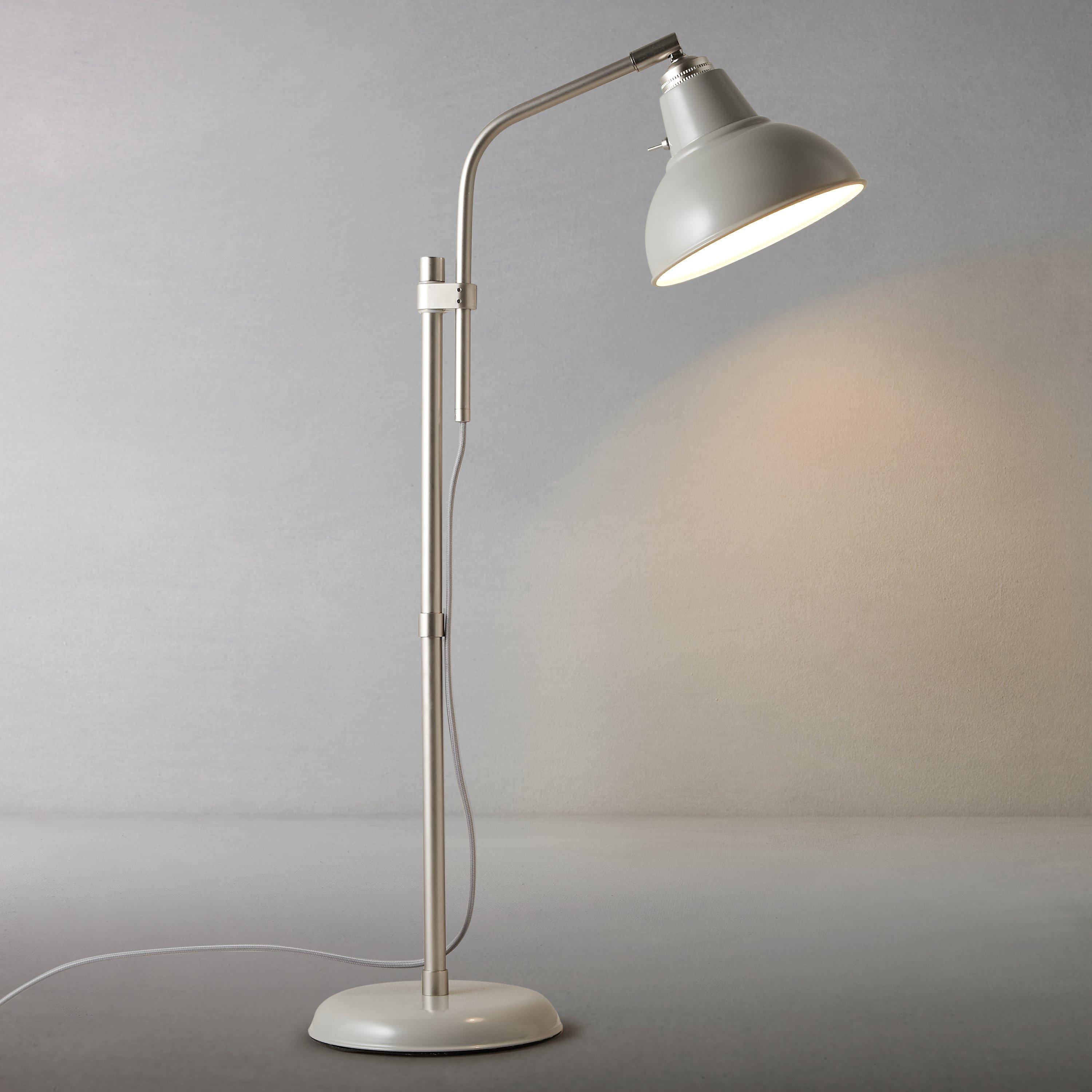 John Lewis Croft Collection Campbell Table Lamp, Grey