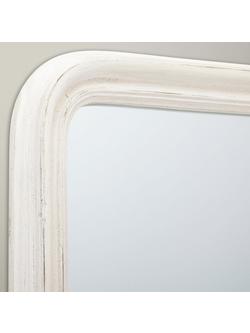 John Lewis Distressed Cheval Mirror, 170 x 50cm, Cream - view 2, Cream