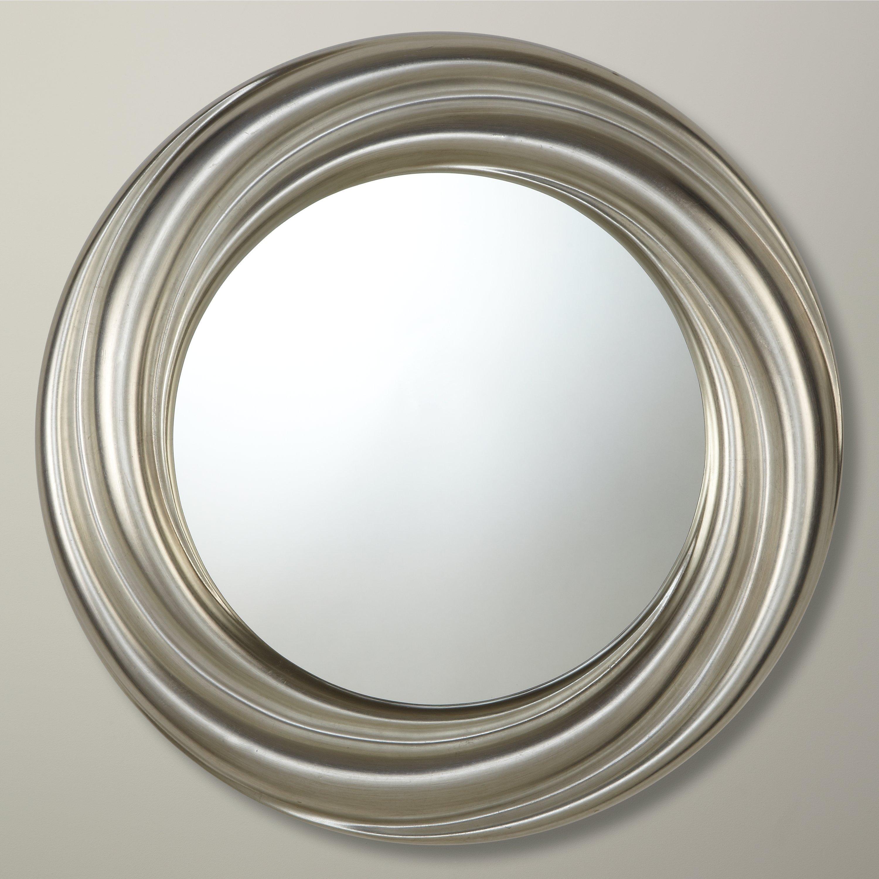 John Lewis & Partners Salon Swirl Mirror, Dia.68cm, Champagne