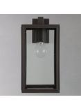 John Lewis Louvre Outdoor Glass Lantern, Coffee