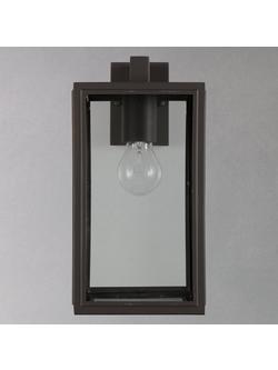 John Lewis Louvre Outdoor Glass Lantern, Coffee - view 2, Coffee