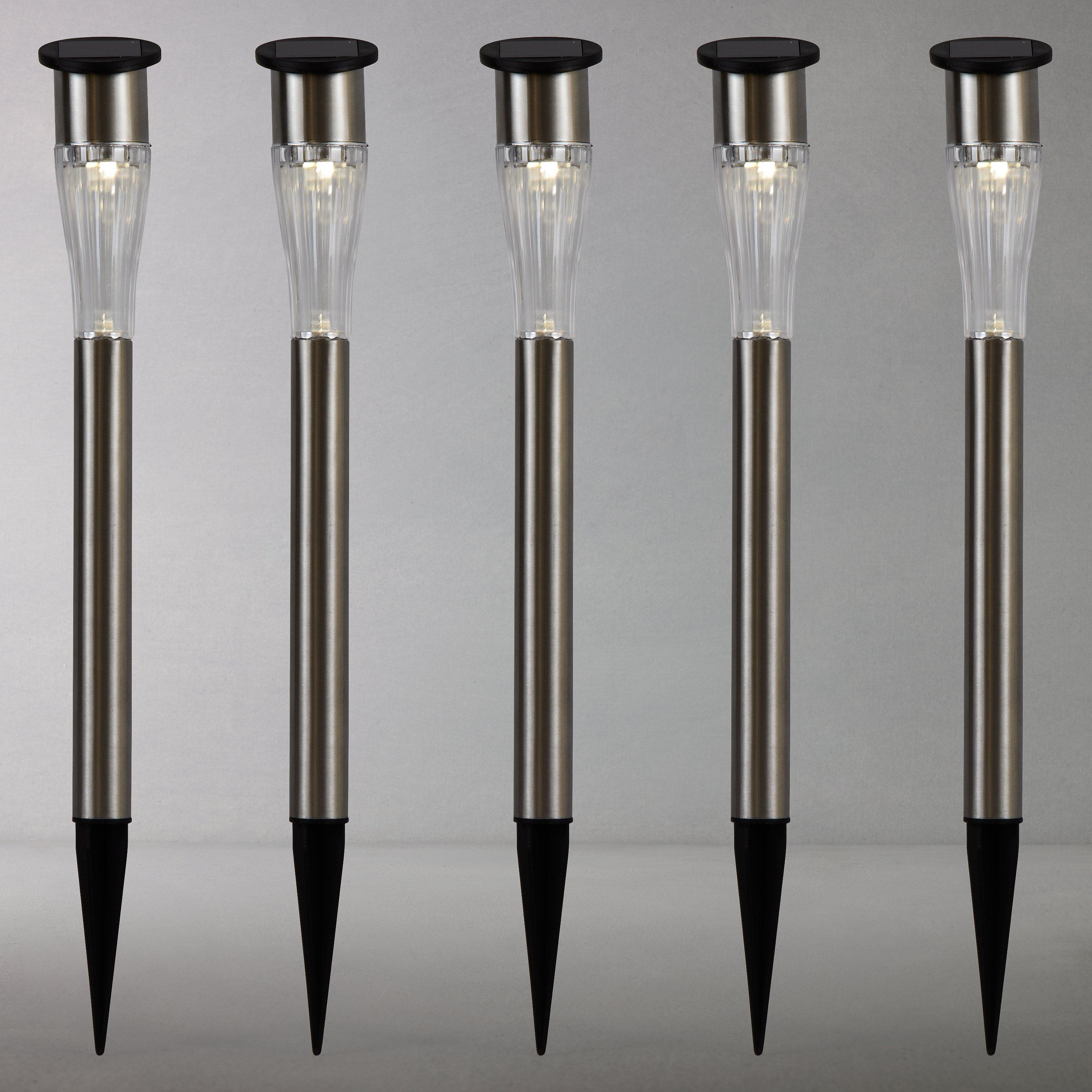 John Lewis & Partners Eden Outdoor Solar Stake Lights, Set of 6